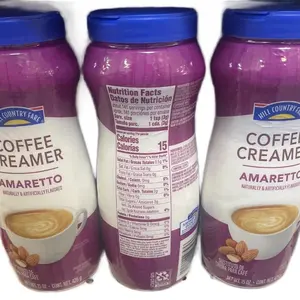 Amaretto coffee creamer 3 pack bundle. Heb and Hill country fare.  Dairy Nata.  Bake Baking