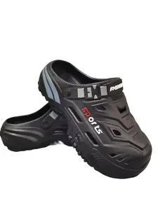 Men's Summer Functional Thick Sole Sandals, Breathable Hollow Out Design, Adjustable Laces for Different Foot Types, Two-Wear Slippers Footwear