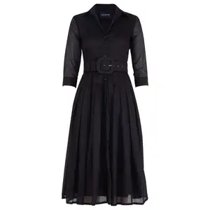 Audrey Dress #4 Solid Black Dress