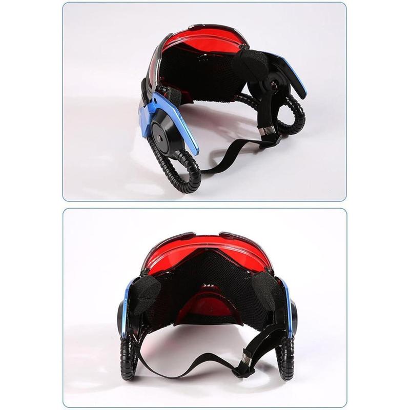 Soldier 76 AIR VENTS Mask OW Jack Helmet Morrison Game Cosplay Prop (NO luminous light)