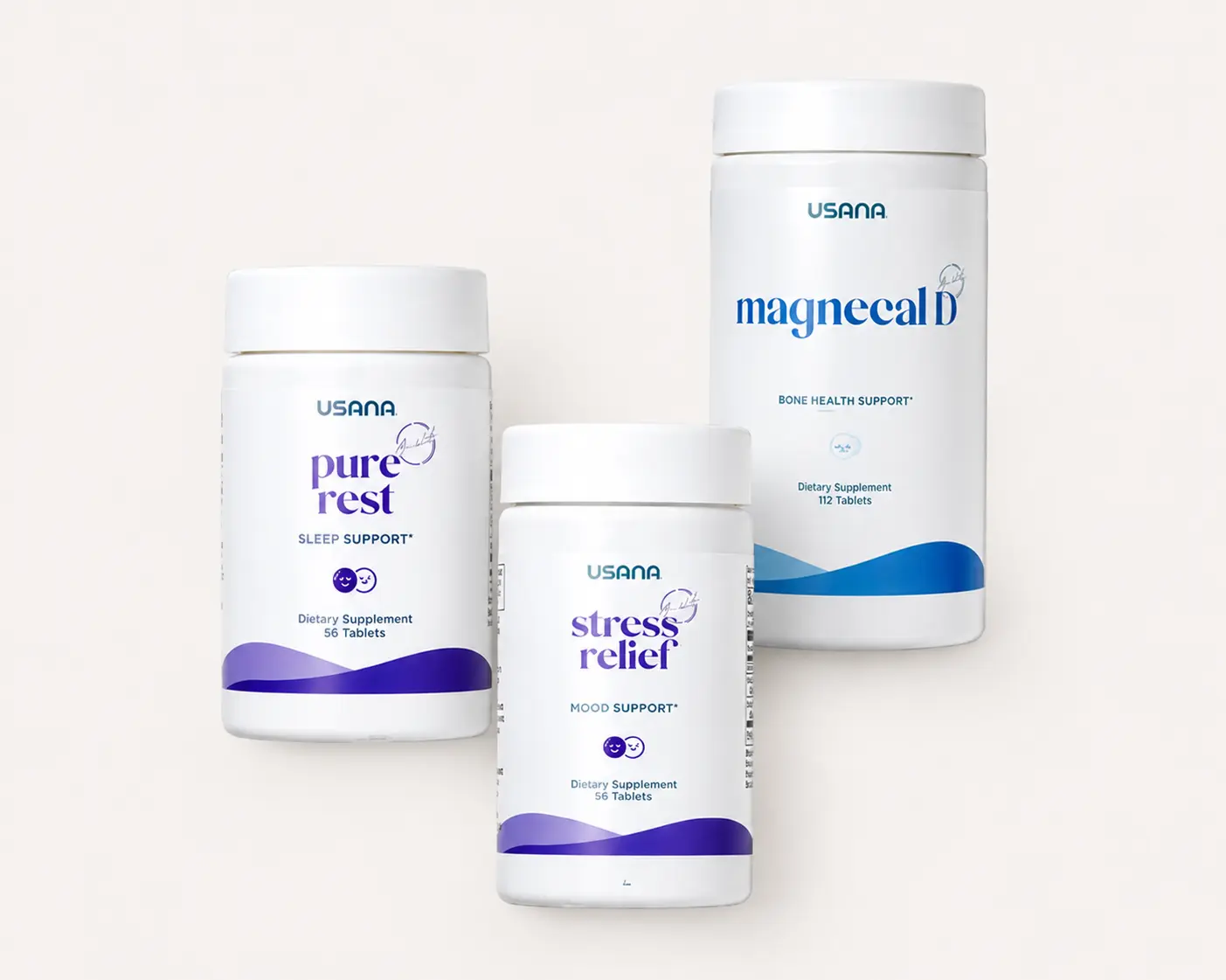 USANA Find Your Zen Bundle | Mood, Stress & Sleep Support Set | Melatonin Botanical Formula Probiotic Nutrients | USANA Wellness Products | Daily Routine Collection | Nighttime Formula | Original USANA Product Set for Adults | Complete Wellness Bundle Set