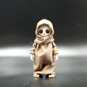 Cute Hooded Skeleton Keychain – 3D Printed Halloween Charm & Backpack Accessory