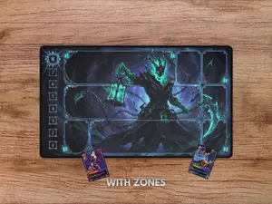 Thresh Riftbound Playmat LOL Mouse Pad With Zones TCG Cute Mouse Fantasy Desk Mat Commander Mouse pad