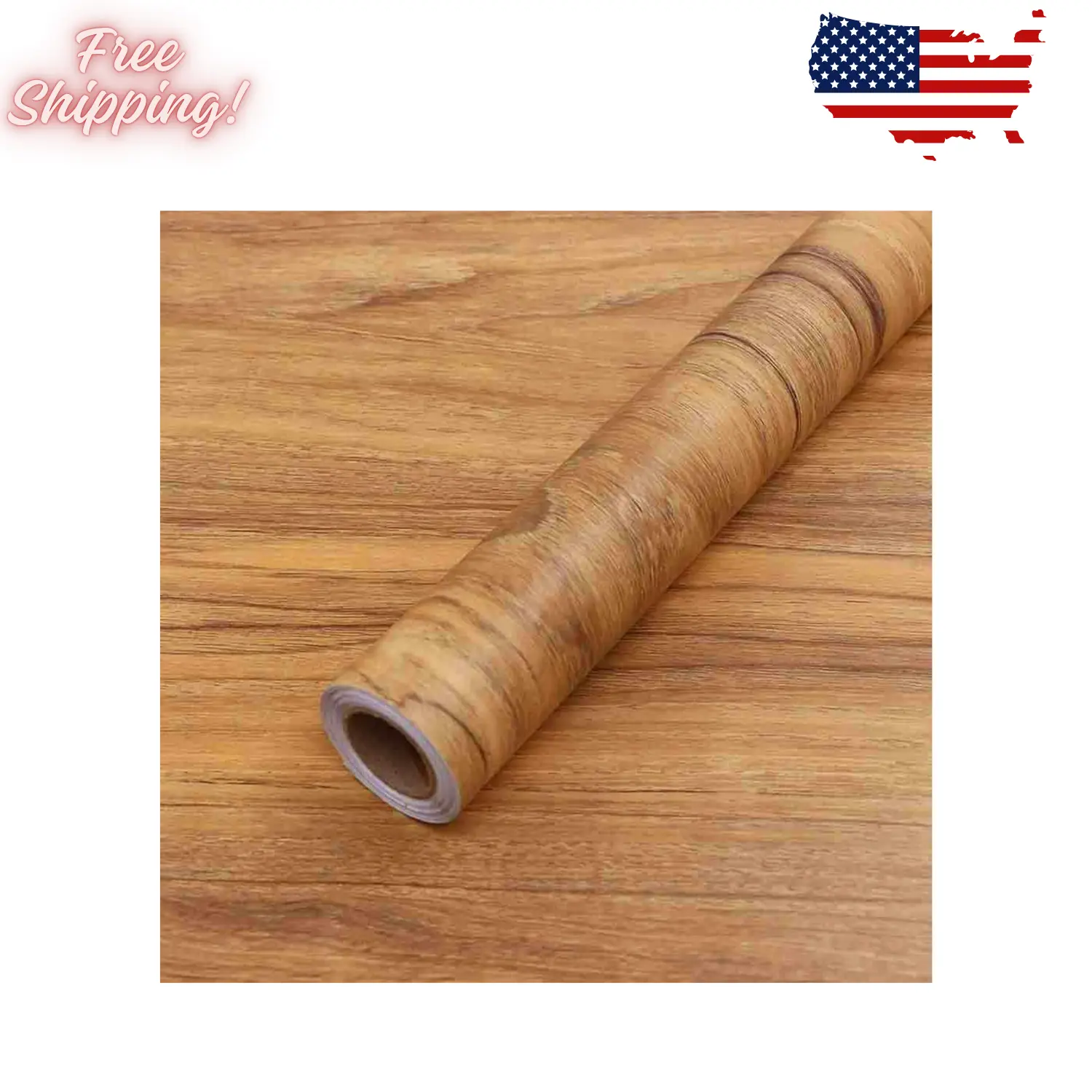 Wood Grain Contact Paper Peel and Stick Wallpaper Self Adhesive for Countertop Drawer Shelf Liner Cabinet Easy to Clean 15.7In x 118In