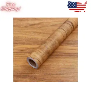 Wood Grain Contact Paper Peel and Stick Wallpaper Self Adhesive for Countertop Drawer Shelf Liner Cabinet Easy to Clean 15.7In x 118In