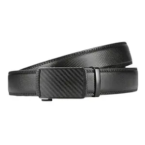Adjustable Leather Belt for Men – Ratchet Buckle, Gift for Dad fathersdaygift