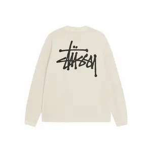 Stussy Raglan Thermal L/S Crew Bone (men) by StockX