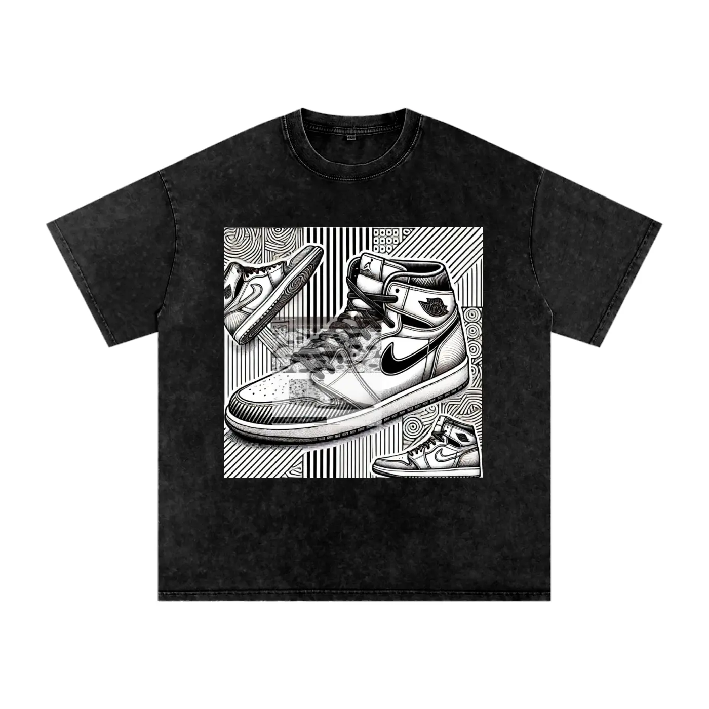 ADHDThreadz Snow Washed Oversized Tee – Unisex Streetwear