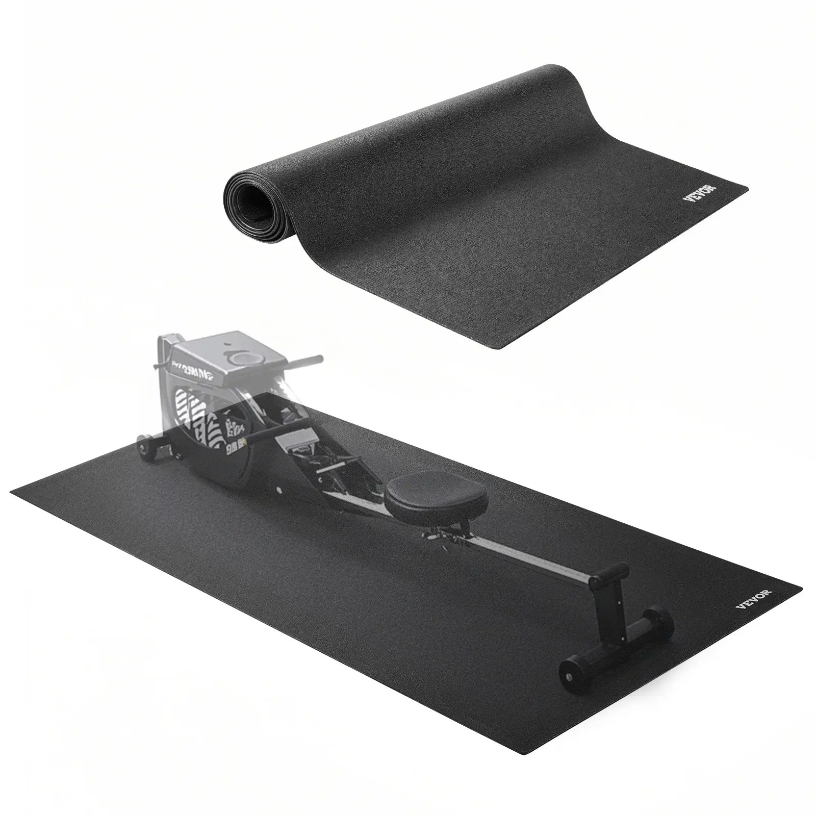 【Summerfinds】VEVOR dd-qxd-002 High-Density PVC Treadmill Mat, 36x79 inches, 0.16 inch Thick, Non-Slip Shock-Absorbent Waterproof Exercise Flooring, Fitness Accessories for Treadmills/Ellipticals, Floor Protection, Effective Floor Protection