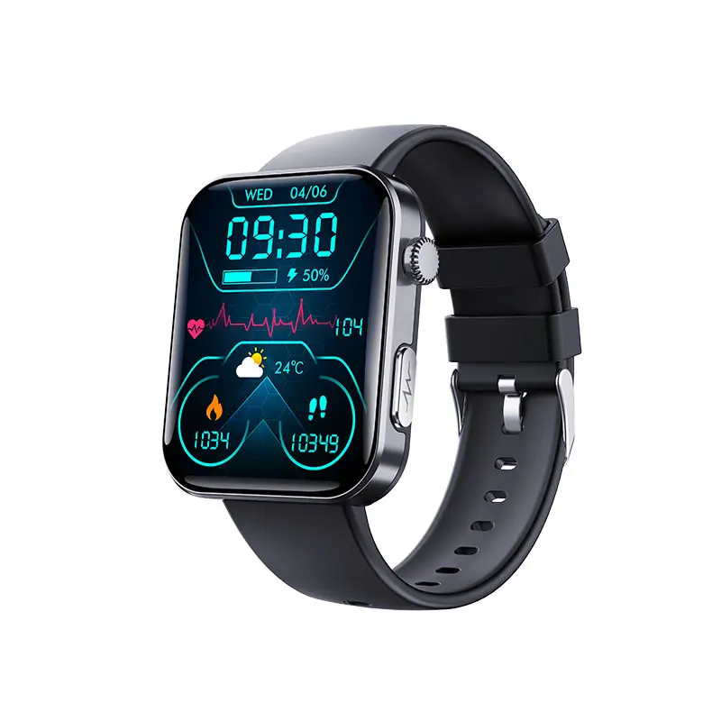 Health Smart Watch| Skin Oxygen & Sugar Activity Log Storage, Pulse Rhythm & Sleep Cycle Archive, 50 Workout Presets, 7-Day Long Battery, Hands-Free Bluetooth Calling, Daily Wellness Activity Logger, Instant Phone Alerts, Black Silicone Band