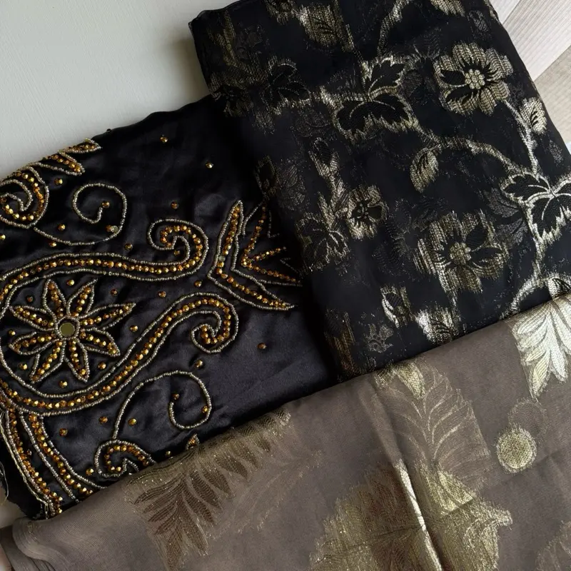 Dirac Luxury – Somali Bridal Wear – Faransawi Fabric Wedding Dress Featuring a Modern Unique Design Casual
