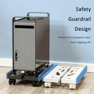 1pc Bracket, PC Host Bracket, Office Computer Host Bracket, Printer Tray, Movable Tray, Telescopic CPU Tray, Test for Computer, Printer, Air Purifier, Small Appliance, Portable Laptop Stand, Laptop Desk Cart