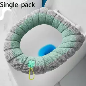 Thick Plush Toilet Seat Cover, Stretchable 70cm, Long 43cm, Wide 37cm, Soft and Cozy Bathroom Accessory