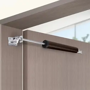 2pcs Automatic Pneumatic Aluminum Pressure Door Closer Door Hardware | Sleek, Durable Home Safety Device with Automatic Closing & Buffering, Easy Installation, Ideal for Wood & Metal Doors, Application Control Method