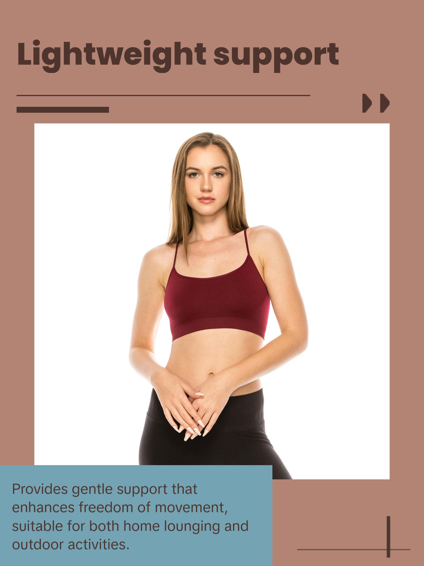 KURVE BUTTER SOFT BASIC STRAP CAMI BRALETTE