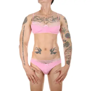 European and American Men's Transvestite Bra Sexy Lingerie Cross-Border Gay Temptation Lace Panties Set Autumn Clothing
