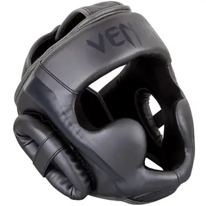 Venum Elite Headgear - Grey/Grey - Ideal for Combat Sports Activities