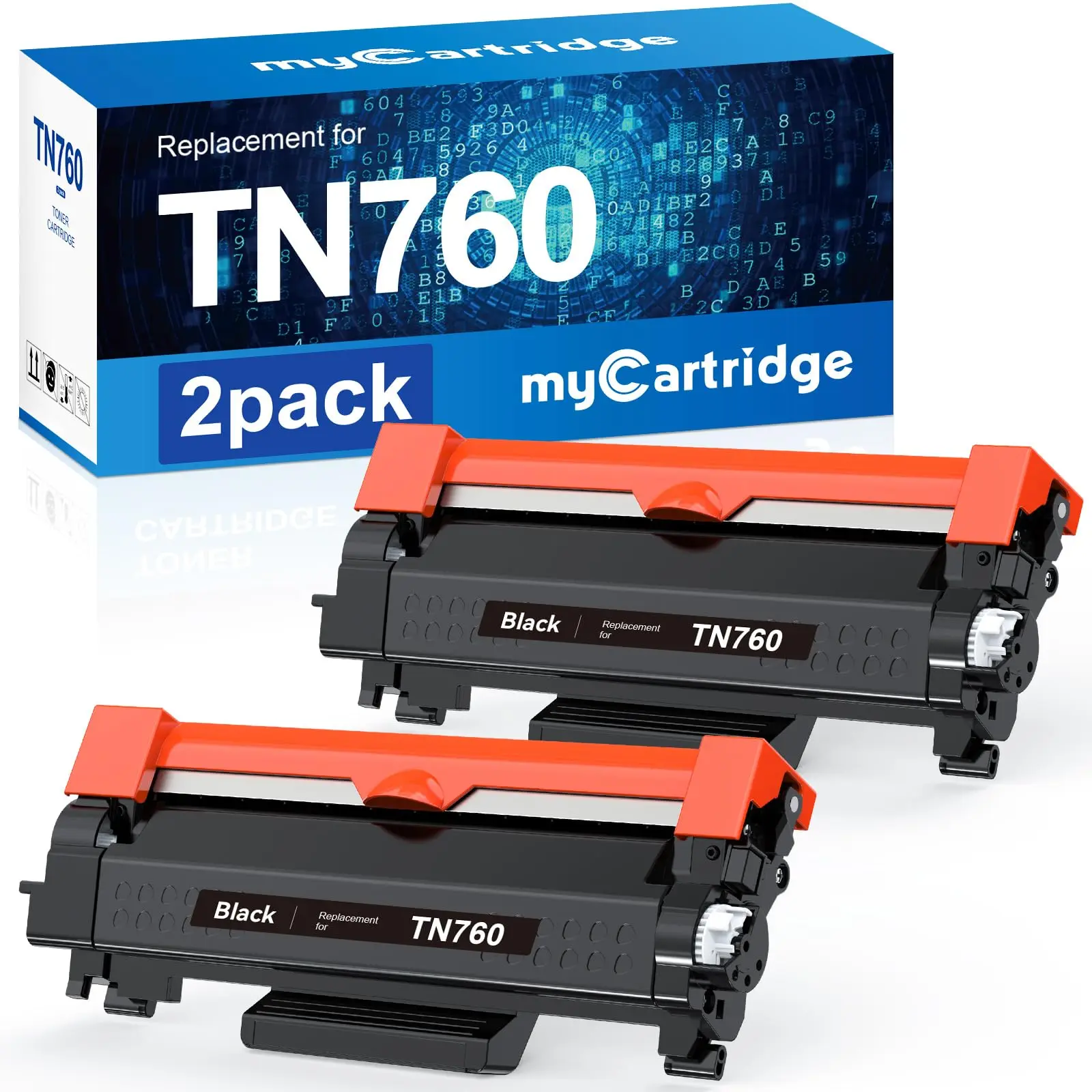 myCartridge Eco-Friendly Remanufactured Toner Cartridge with Smart Chips, High Yield for Brother Printers, 2-Pack Replacement for Crisp Texts, Fast Recognition, Outstanding Print Results, Recycled From Oem, Superior Compatibility