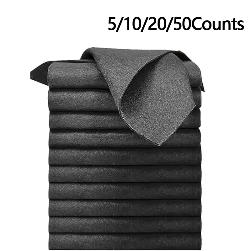 5/10/20/50 Thick Magic Cleaning Cloths, Durable Cleaning Supplies, Ultrafine Fiber No Stripes, Soft and Absorbent, Super Absorbent Reusable Multi-Purpose for Kitchen Car Glass Window Clean Microfiber Cleaning Cloths