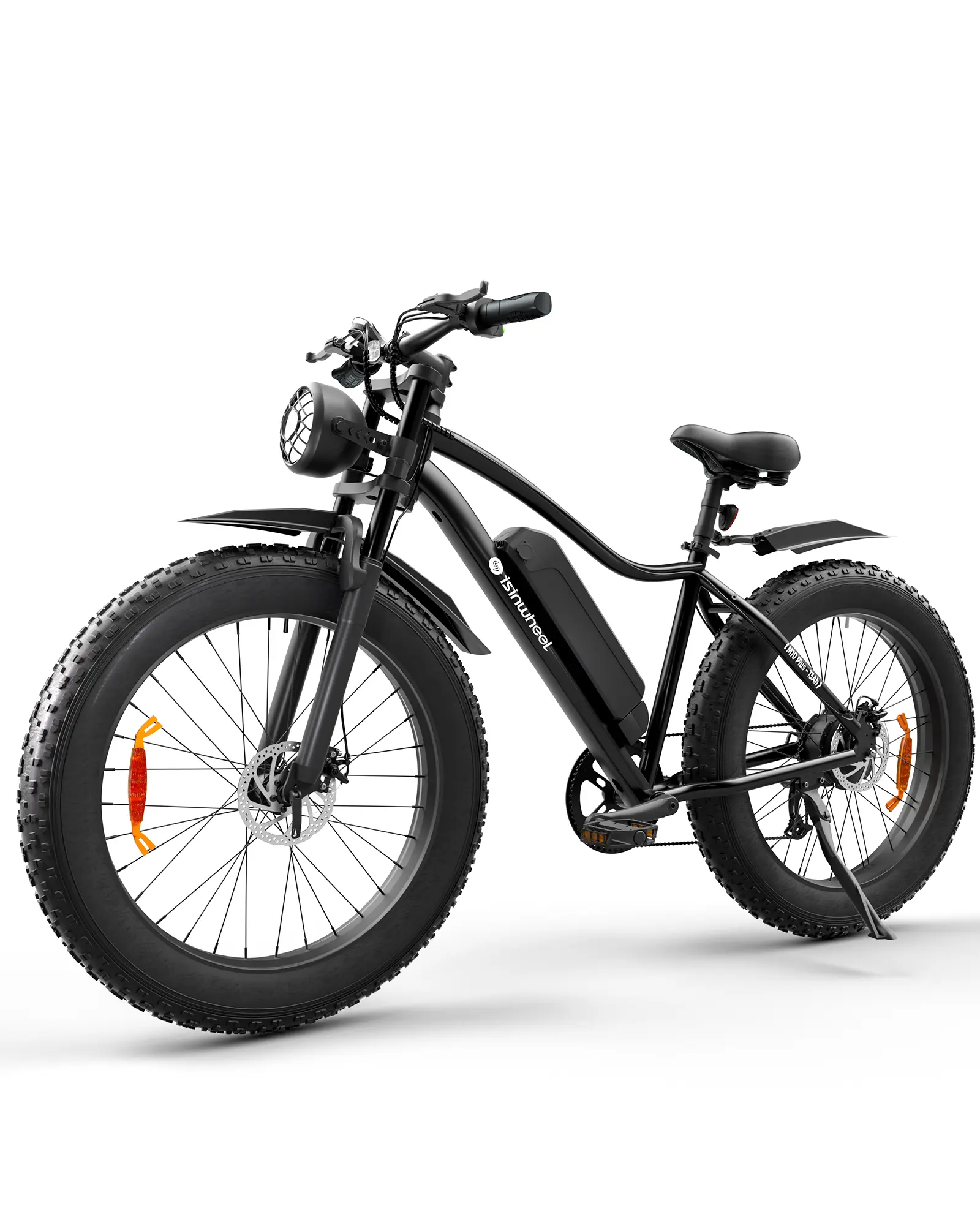 isinwheel 1000W Peak Motor Electric Bicycle,M10Plus Electric Mountain Bike for Adults, 120KM Pas Range & 45KM/H Speed, 7 Speed for Snow,26"*4.0 Fat Tire Ebike with 48V 13Ah Removable Battery,
