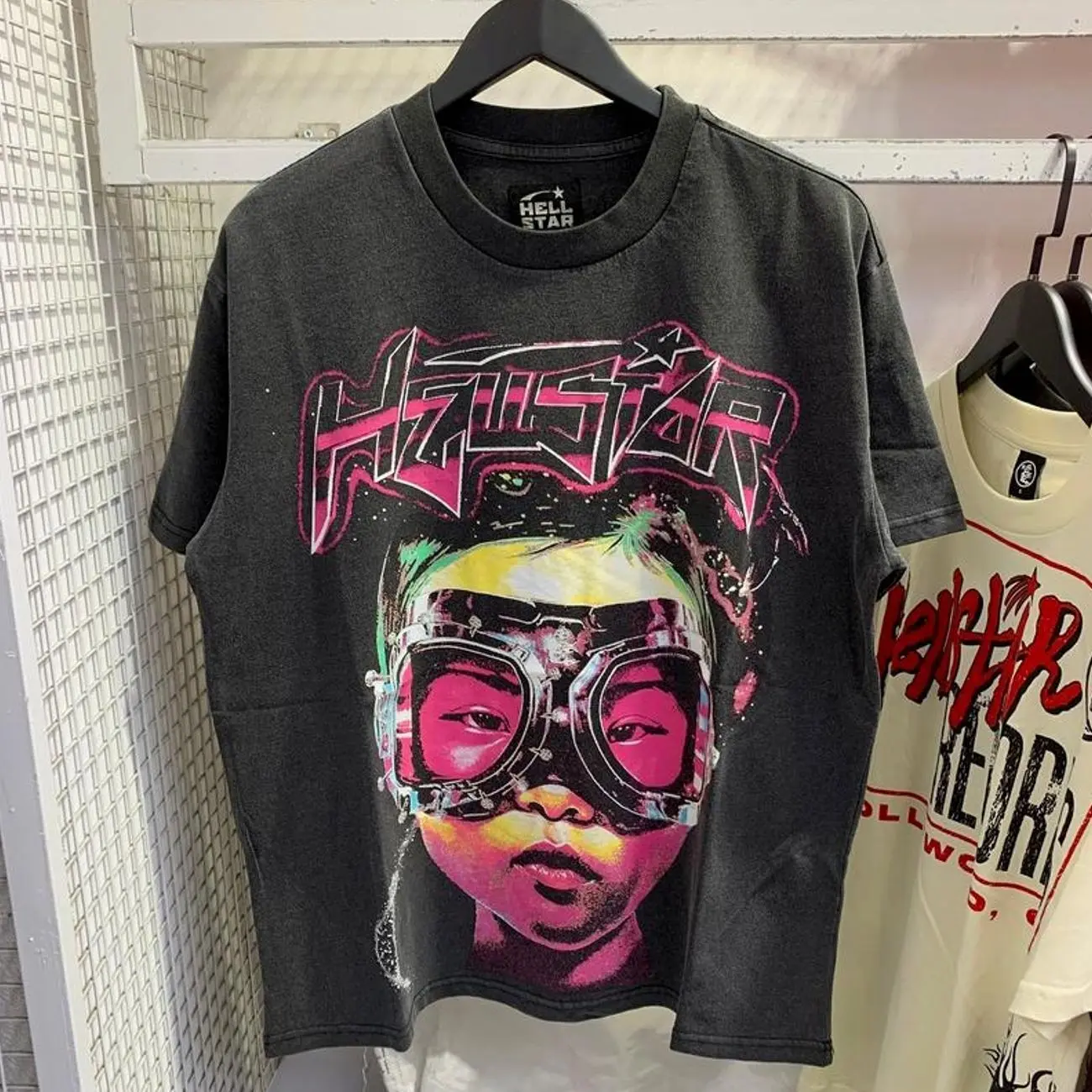 Hell-star Future Y2K Aesthetic T Shirt, Harajuku Tee, Goth Punk T-Shirt, Alternative Clothing, Y2k Graphic Shirt, Unisex Shirt, Cotton Shirt, Vintage Shirt, Crewneck Shirt, Streetwear, Oversized T-Shirt VE5