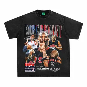 Goat Kobe Bryant Casual Graphic Print Short Sleeve Crew Neck T-Shirt Menswear Man Vintage Basketball Retro T-shirt tshirt tok white tee soulja boy outfit 67 christian clothing gorlock destroyer silverfish clothes