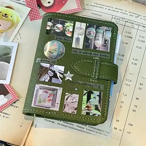 The New Retro Style M5 Hand Ledger Explosive Olive Green Student Diary Portable Loose-leaf Hand Ledger Notebook