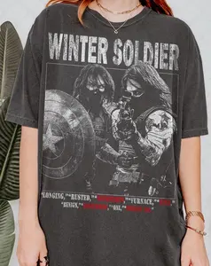 Winter Soldier T-Shirt, Winter Soldier Bucky Barnes Bootleg Fan Tee T-Shirt, Gift For Women and Man Unisex T-Shirt