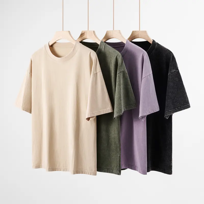 MIDMX Oversized Vintage Stone Washed Cotton T Shirts Men & Women Unisex Top streetwear everyday's outfits Casual Garments