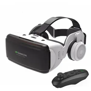 Virtual Reality 3D VR Glasses Headset, Viar Devices Helmet Lenses, Smart Goggles for Smartphone, Cell Phone, Headphone Use, VR Headsets