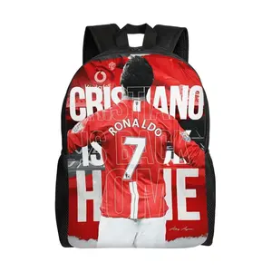 1PC back to school first day of school CR7 Football Siu Daypack Men Women Adult Outdoor Sports Backpack Washable Bookbag