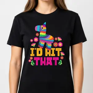 Cinco De Mayo Pinata Graphic Tee, Funny & Trendy, Comfortable, All-Season Wear, Unisex, Ideal for Mexican Fiesta and 5 De Mayo Festival Celebrations