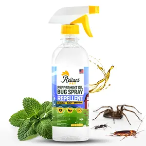 Reliant Pet Peppermint Oil Bug Spray - 16oz and Made In USA - Ants, Spiders, Roaches - Safe for USE Around Kids and Pets