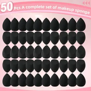 50pcs Face Makeup Tools Set,50 Large Makeup Sponges,Soft Makeup Puff,Beginner Face Makeup Tools