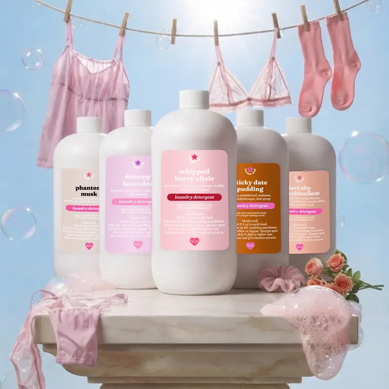 Scented Laundry Detergents - 32oz Luxury Scented Liquid Laundry Detergent - Long-lasting Scent for Household