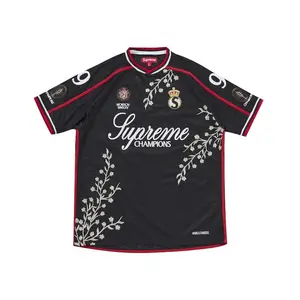 Supreme Men's Floral Soccer Jersey Black, from StockX