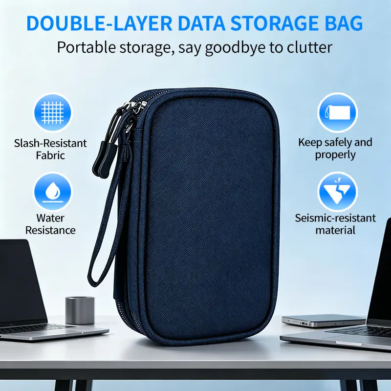 Electronic Organizer Travel USB Cable Accessories Bag/Case,Waterproof for Power Bank,Charging Cords,Chargers,Mouse,Earphones Flash Driver