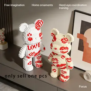 Creative Love Bear Series Building Block Model, 1688pcs, Original Authentic, New 2026 Design, Perfect Gift, DIY Craft Decor, Block figures, Creative Building Blocks