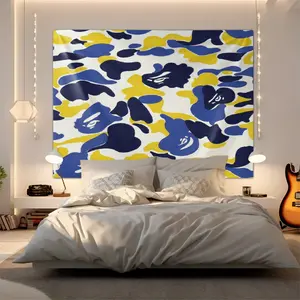 1Pc Classic Camouflage Tapestry, Fine Woven Wear-Resistant Wrinkle-Resistant, Lightweight Breathable Easy Care, Decorative Wall Hanging for Renters' Bedroom And Living Room