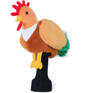 mytag Driver Head Cover, Ultra Premium Plush Funny Chicken Designed, Tour Quality Golf Club Cover Long Sock Protect with Pocket Can Hold Golf Balls