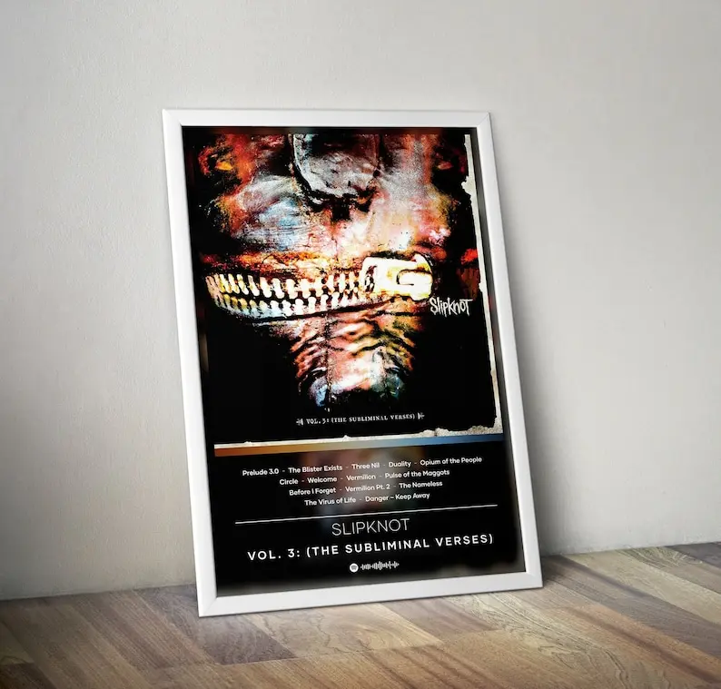 Slipknot Poster Print | Vol. 3: (The Subliminal Verses) Poster | Album Poster Prints