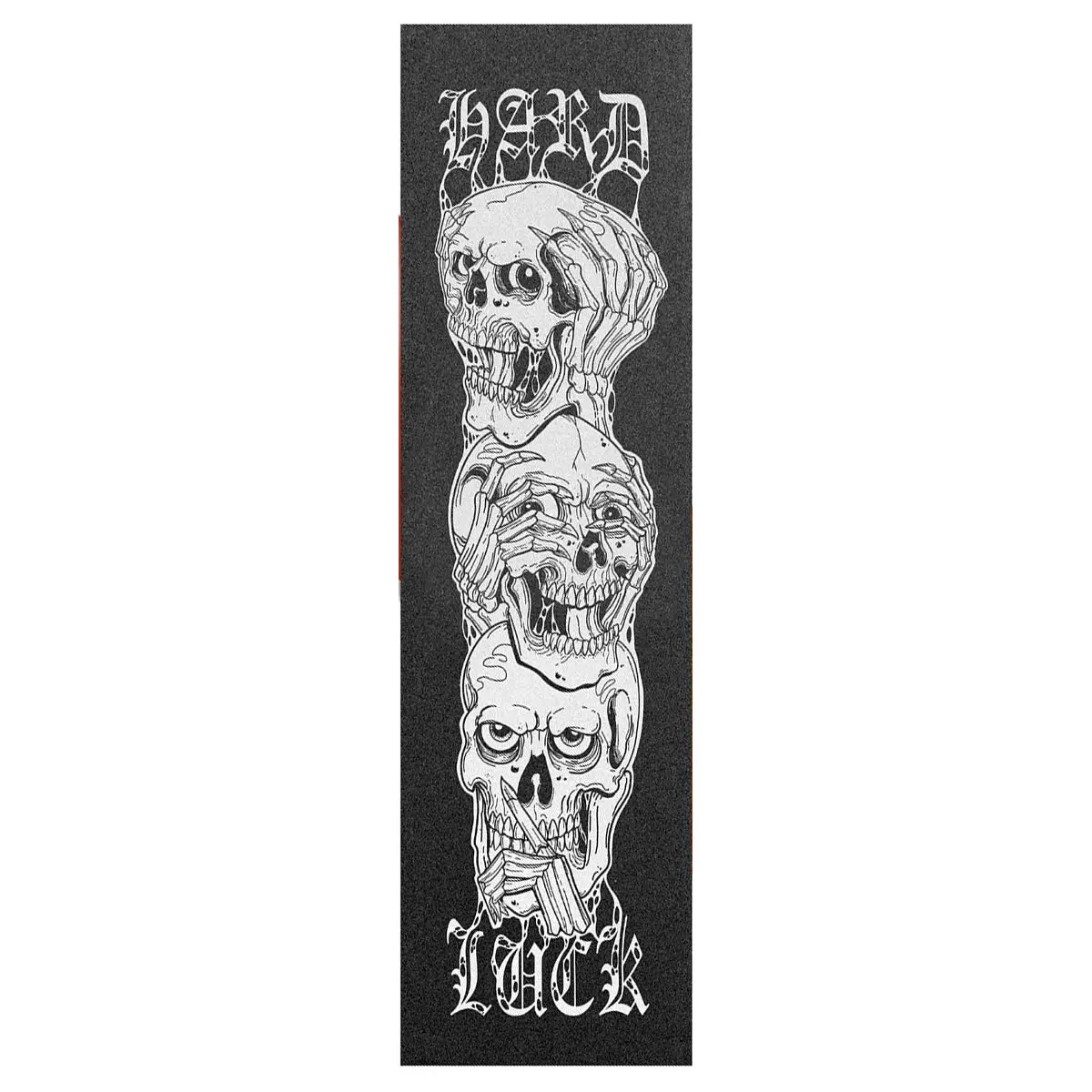 Hard Luck Skateboard Griptape Black/White 9" x 33"