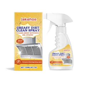 120ml Heavy Duty Kitchen Degreaser Spray - Instant Grease Remover, No Scrubbing, Safe for Stoves, Hoods, Tiles, Ovens, No Residue, Cuts Cleaning Time by 80% Multi-Surface Deep Foam
