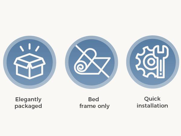 Solid Wood Platform Bed Frame with Headboard, 800lbs Heavy Duty Support, Under-Bed Storage, No Box Spring Needed, Easy Assembly,Rustic Brown