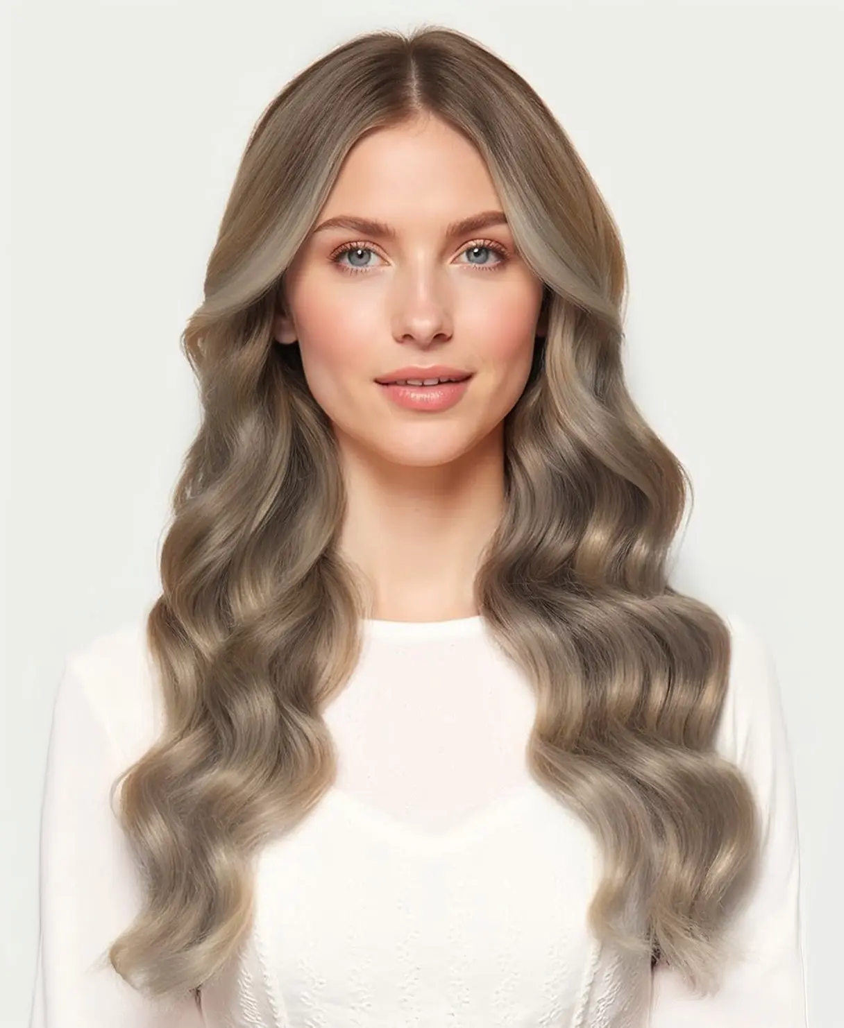 clip-in volumizer ash blonde.