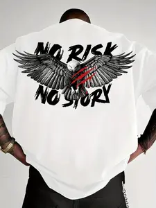 Uniquely Designed Printed Fitted Streetwear T-Shirt with Creative Letter Graphics, Perfect for Summer Wear, Stylish Casual Unisex Shirt for Men and Women