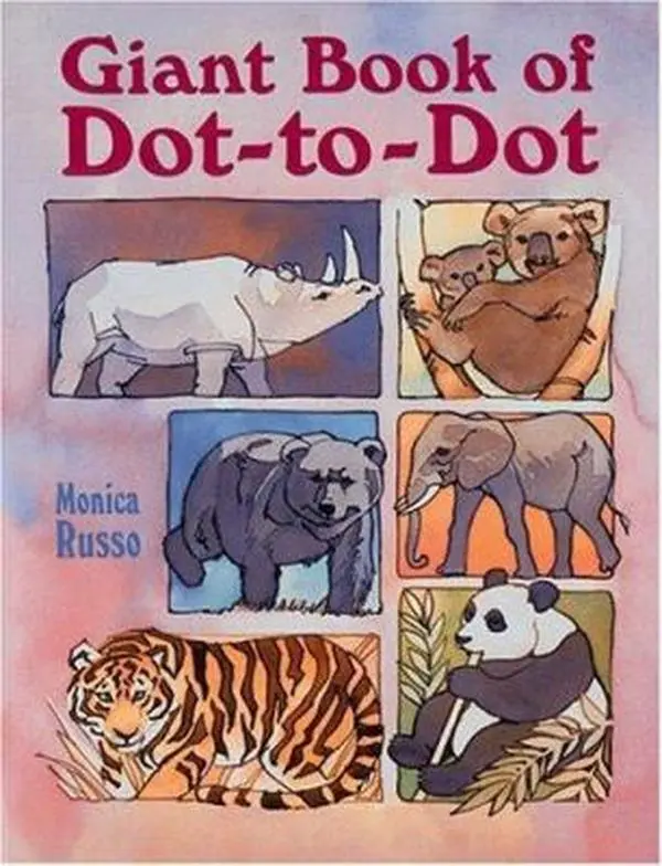 USED Book - Giant Book of Dot-to-Dot by Monica Russo (Paperback) - english