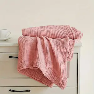 Soft Comfortable Knitted Cozy Throw Decorative Blanket, 127cm X 152cm, All-Season Washable Lightweight Breathable Bed Sofa Car Office Nap Room Decor