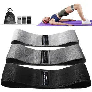 Fabric Resistance Hip Booty Bands Glute Thigh Elastic Workout Bands Squat Circle Stretch Fitness Strips Loops Yoga Gym Equipment home exercise stretch band