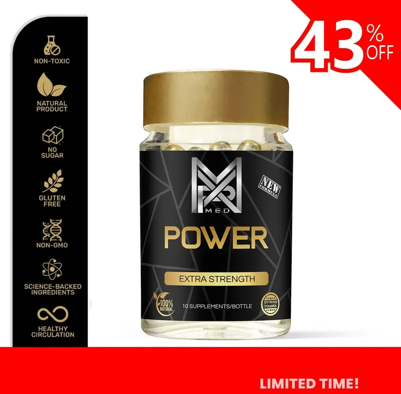 MxPower BT - Weekly Herbal Energy Supplement for Daily Energy & Alertness - Made in USA - Non-Toxic, Gluten-Free, No Sugar, Extra Strength Capsules - Healthcare